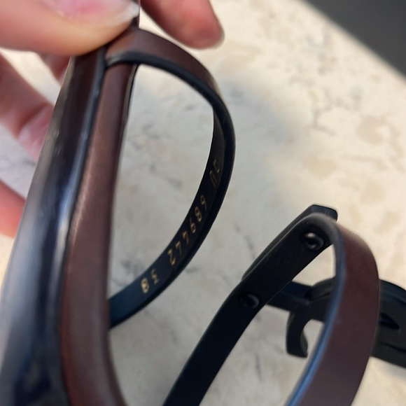 Saint Laurent Cassandra YSL logo Heels Brown 38 🤎 - Picture 10 of 10